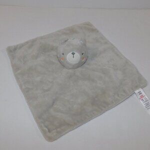 George Gray Teddy Bear Security Blanket Plush Baby lovey Nunu Comforter Soother